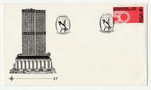 1974 RSA 50 Years of Broadcasting in SA FDC 37