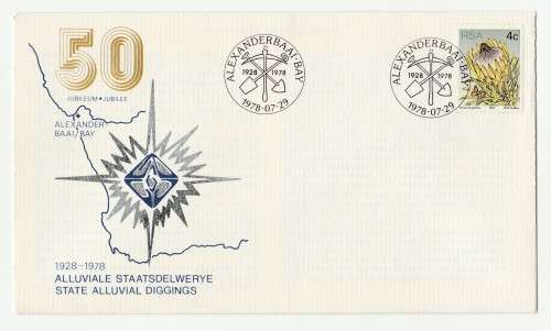 1978 RSA 50 Jubilee State Alluvial Diggins Commemorative Cover