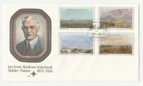 1978 RSA Jan Ernst Abraham Volchenk FDC 3.10 & S2 Set