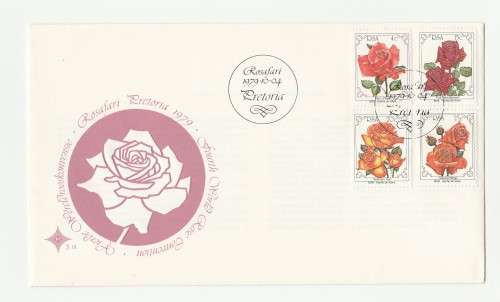 1979 RSA Fourth World Rose Convention FDC 3.18