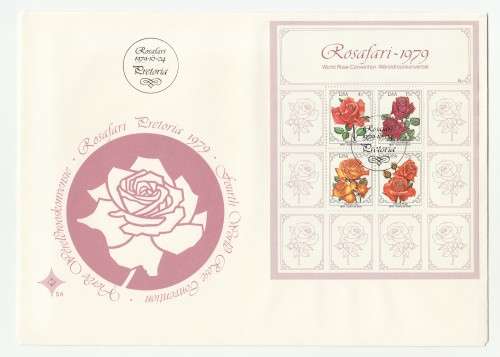 1979 RSA Fourth World Rose Convention FDC 3.18 & FDC S4 Set