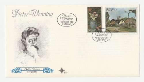 1980 RSA Pieter Wenning FDC 3.21 & S5 Tribute