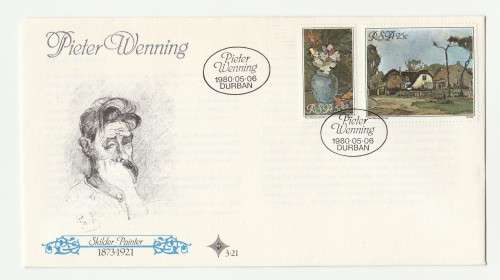 1980 RSA Pieter Wenning FDC 3.21