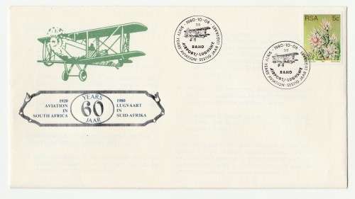 1980 RSA 60 Years` Aviation Commemorate FDC