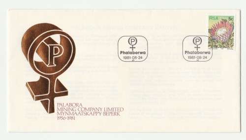 1981 RSA Palabora Mining Company Limited Commemorative Cover