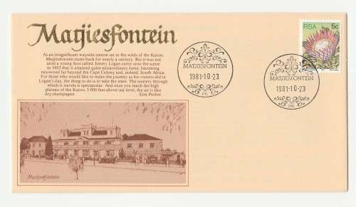1981 RSA Matjiesfontein Commemorative Cover and Date-stamp Card Set
