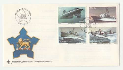 1982 RSA Simonstown Naval Base FDC 3.36 & S9 Set