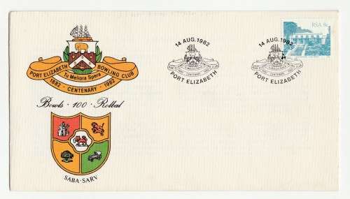 1982 RSA The Port Elizabeth Bowling Club Commemorative Cover & Date-stamp Card Set