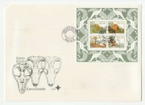 1982 RSA Karoo Fossils FDC 4.2 & S10 Set