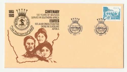 1983 RSA The Salvation Army In South Africa Centenary Commemorative Cover & Date-stamp Card Set