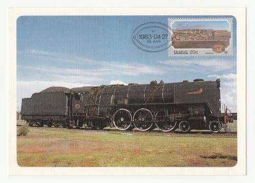 1983 RSA Steam Locomotives FDC 4.4 & Postcard Set