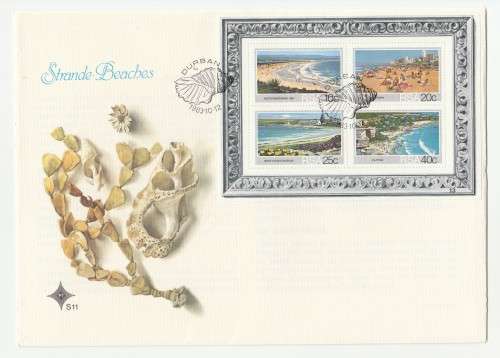 1983 RSA Tourism : South African Beaches FDC 4.6 and S11 and Blocks Set