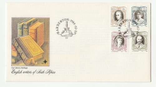 1984 RSA English Writers of South Africa FDC 4.7 & Postcard Set