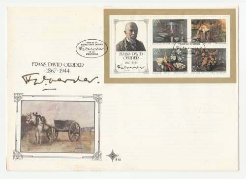 1985 RSA Frans David Oerder FDC 4.11 & S13 Set