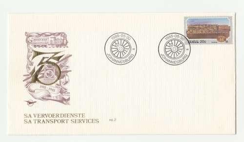 1985 RSA SA Transport Services no 2 Commemorative Cover