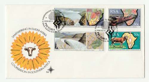 1990 RSA Interdependence and Co-operation in South Africa FDC 5.8