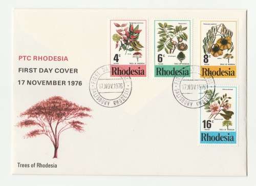1976 Rhodesia Trees of Rhodesia FDC