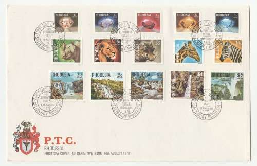 1978 Rhodesia First Day Cover 4th Definitive Issue