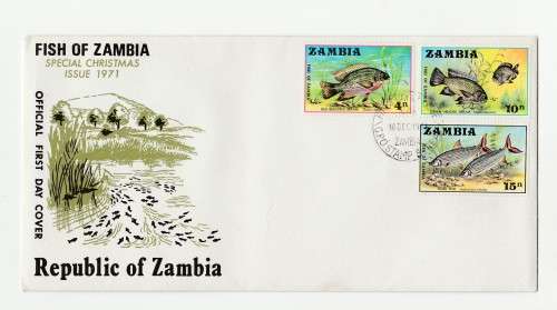 1971 Zambia Fish of Zambia FDC