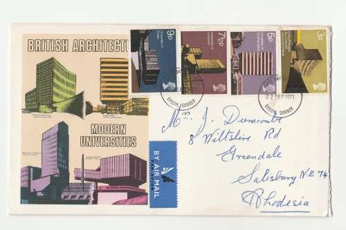 1971 GB British Architecture Modern Universities Cover