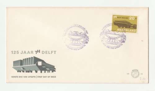 1967 Nederland 125 Jaar Delft University FDC 82