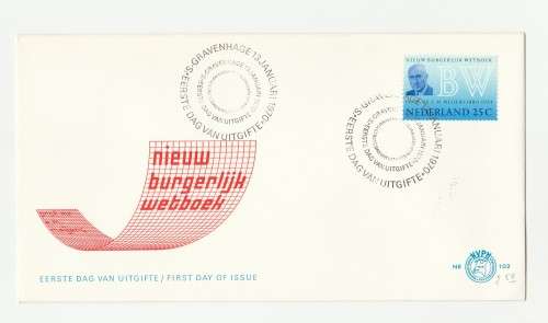 1970 Nederland Nieuw Burgerlijk Wetboek (New Netherlands Civil Code) FDC 102