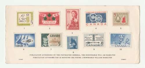 Canadian History in Postage Stamps - Series 2 Stamp Card