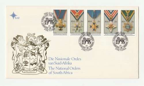 1990 RSA South African National Orders FDC 5.12