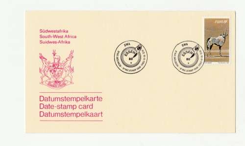 1980 SWA ESSEN 80 3rd International Stamp Fair Date-stamp Card