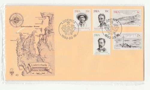 1983 South-West Africa Lüderitz FDC 40 and Blocks
