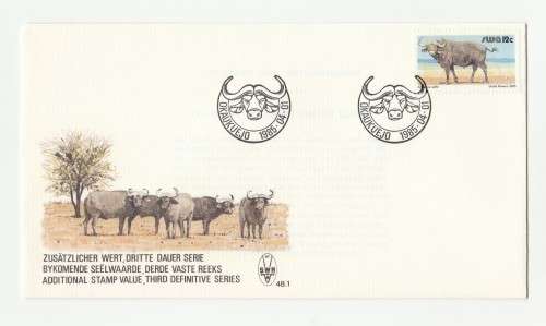 1985 South-West Africa Additional Stamp Value 3rd Definitive Series FDC 48.1