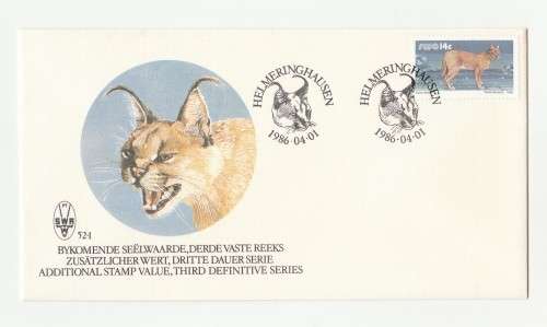 1986 South-West Africa Additional Stamp Value 3rd Definitive Series FDC 52.1