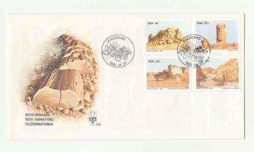 1986 South-West Africa Rock Formations FDC 53