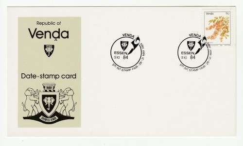 1984 Venda ESSEN 84 5th International Stamp Fair Date-stamp Card