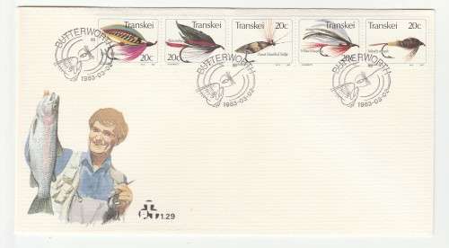 1983 Transkei Fishing Flies Crafted in Transkei FDC 1.29 Starting Silver Wilkinson