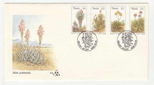 1986 Transkei Aloes - Amakhala FDC 2.8 and Blocks Set