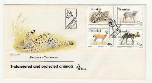 1988 Transkei Endangered and Protected Animals FDC 2.18