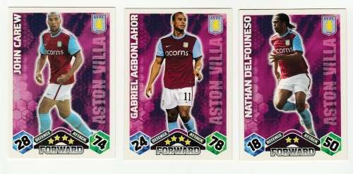 Topps Match Attax PL 2009/2010 - Aston Villa Set