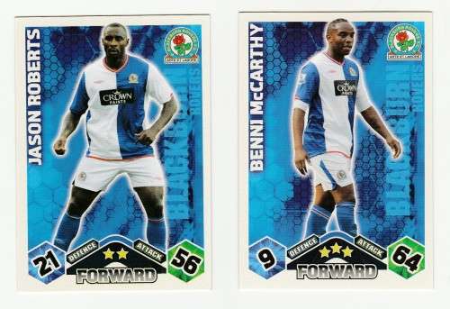 Topps Match Attax PL 2009/2010 - Blackburn Rovers Set