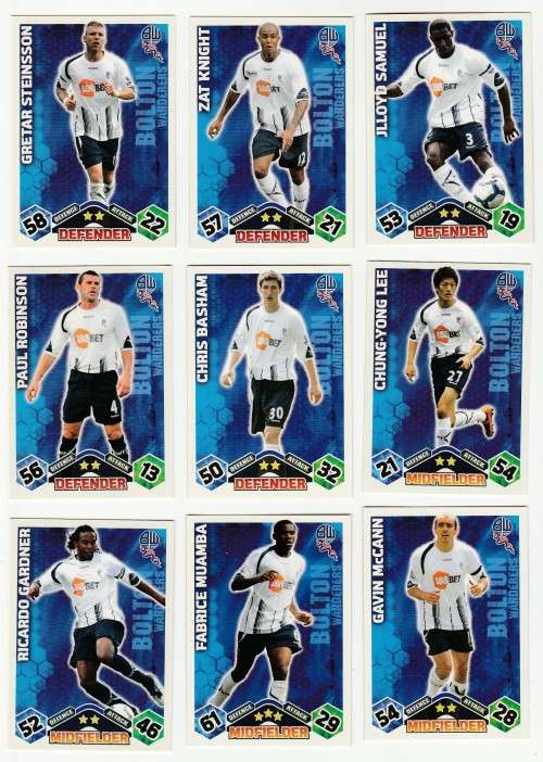 Topps Match Attax PL 2009/2010 - Bolton Wanderers Set