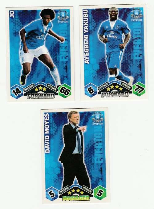 Topps Match Attax PL 2009/2010 - Everton Set