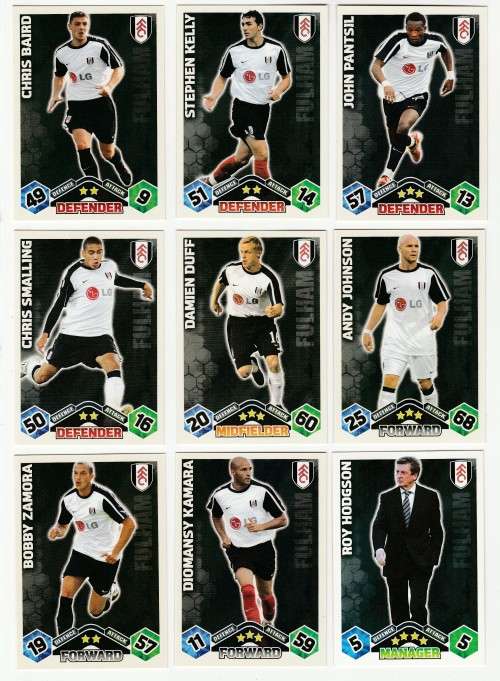 Topps Match Attax PL 2009/2010 - Fullham Set