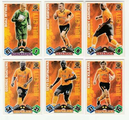 Topps Match Attax PL 2009/2010 - Hull City Set