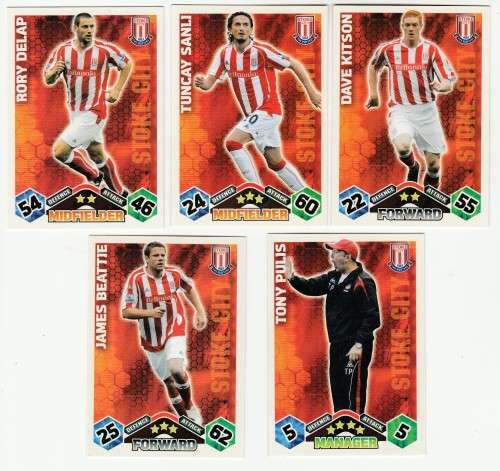Topps Match Attax PL 2009/2010 - Stoke City Set