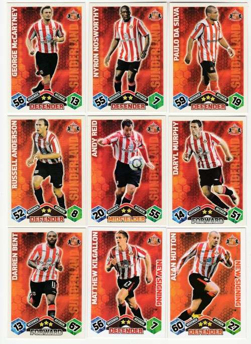 Topps Match Attax PL 2009/2010 - Sunderland Set
