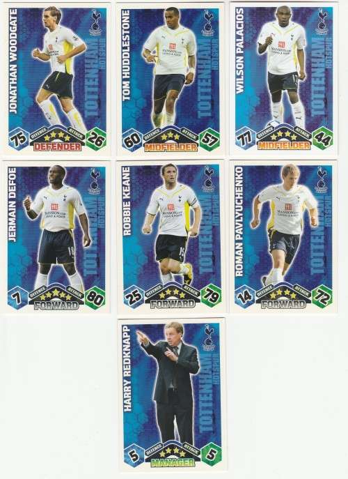 Topps Match Attax PL 2009/2010 - Tottenham Hotspur Set