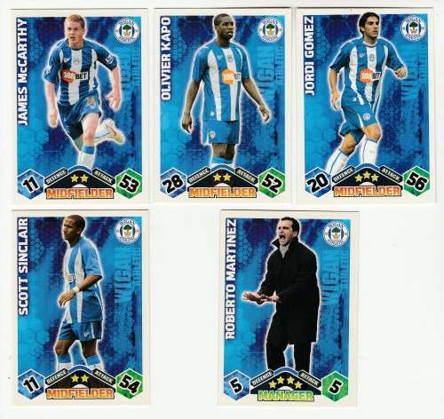 Topps Match Attax PL 2009/2010 - Wigan Athletic Set