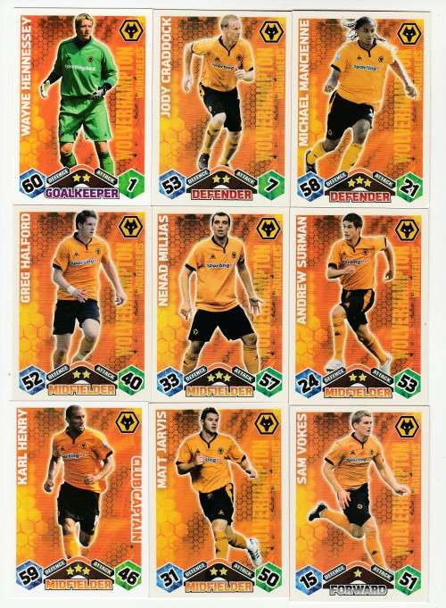 Topps Match Attax PL 2009/2010 - Wolverhampton Wanderers Set