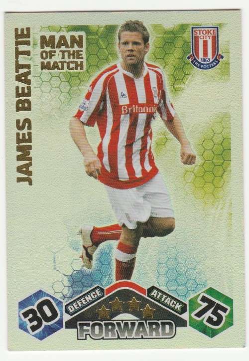 Topps Match Attax PL 2009/2010 - Man of the Match - James Beattie (Stoke City)