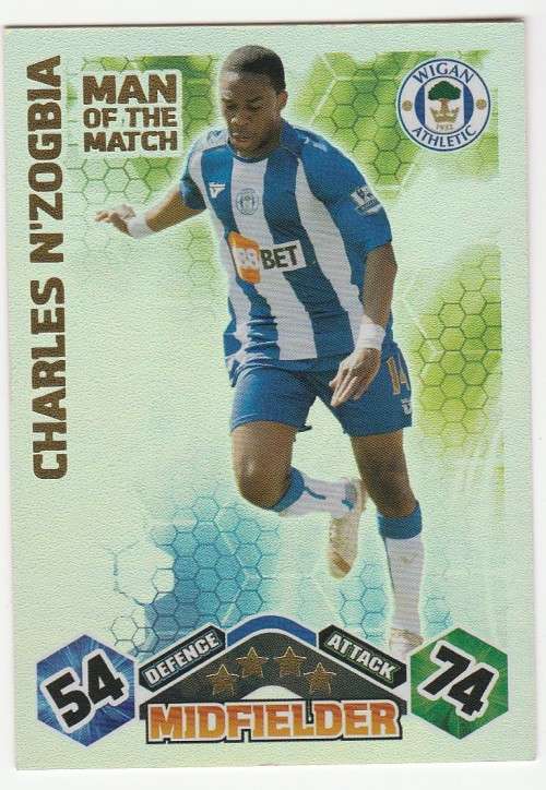 Topps Match Attax PL 2009/2010 - Man of the Match - Charles N'Zogbia (Wigan Athletic)